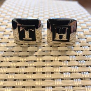 Vintage Tommy Hilfiger Designer Initial Cufflinks